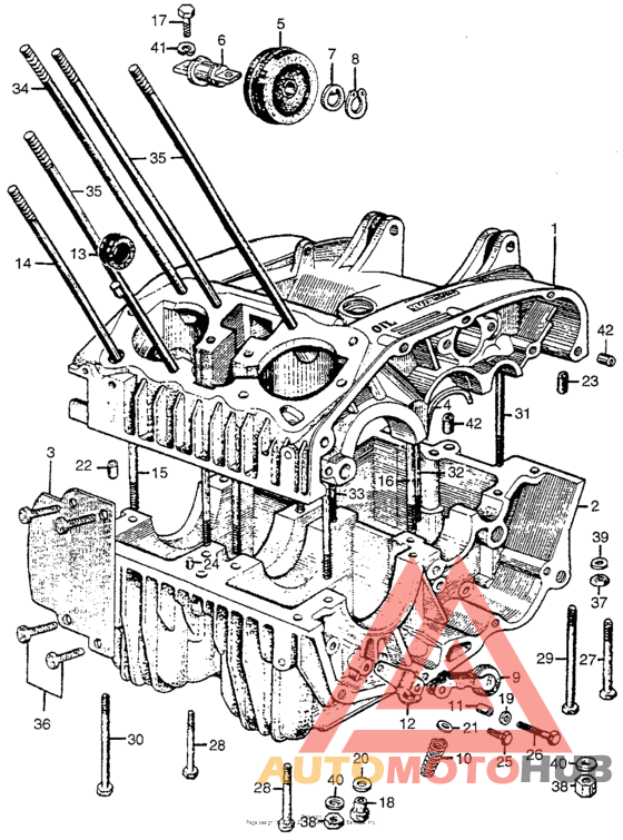 Upper & lower crankcase