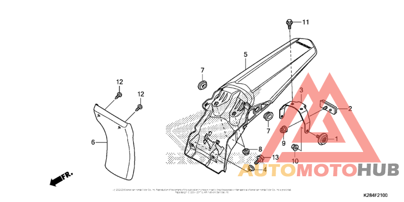 Задний бампер