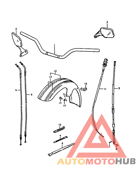 Handlebar - front fener