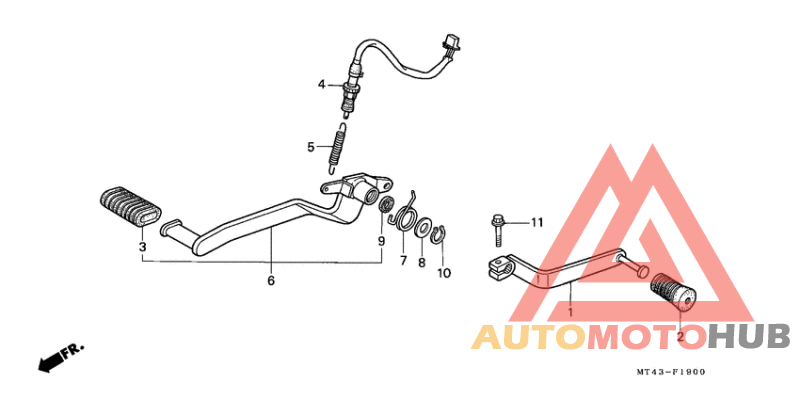 Brake pedal assy