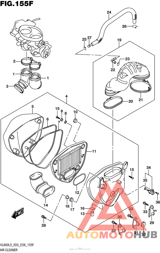 Air Cleaner (Vl800Bl5 E28)