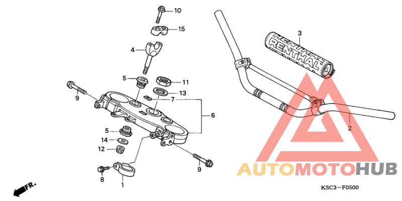 Handle pipe/top bridge