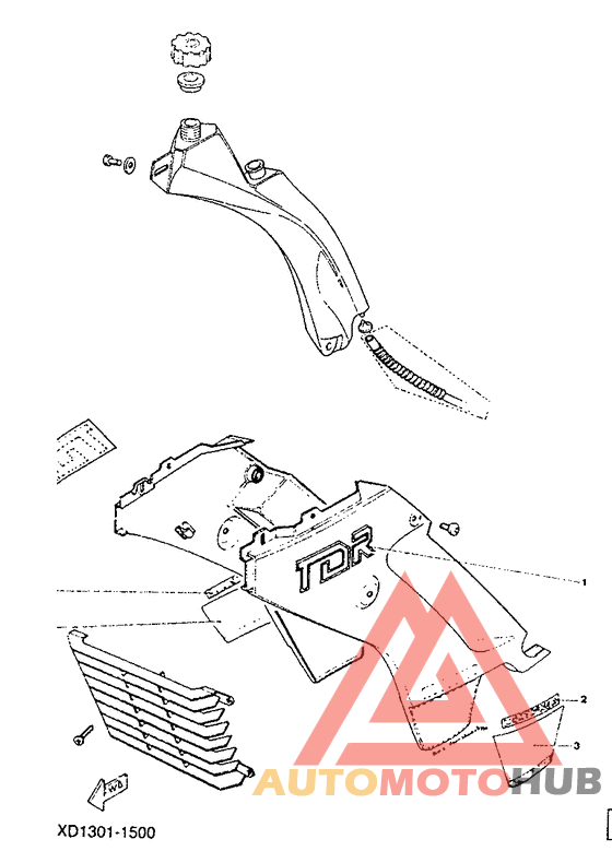 Scoop air/oil tank