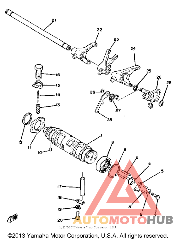 Shift cam - fork