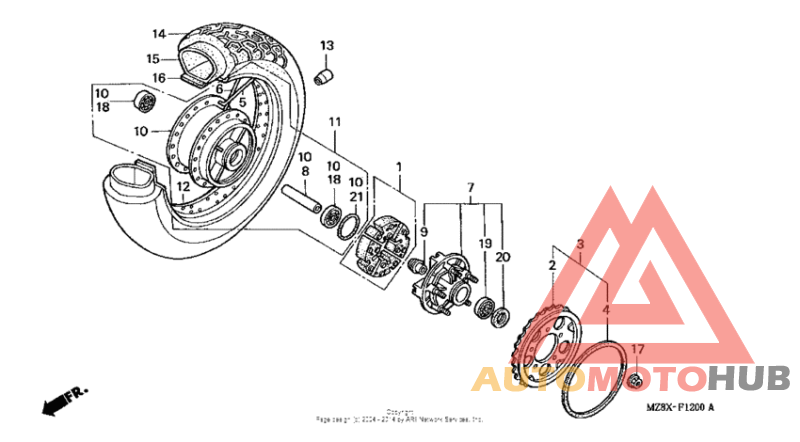 Переднее колесо