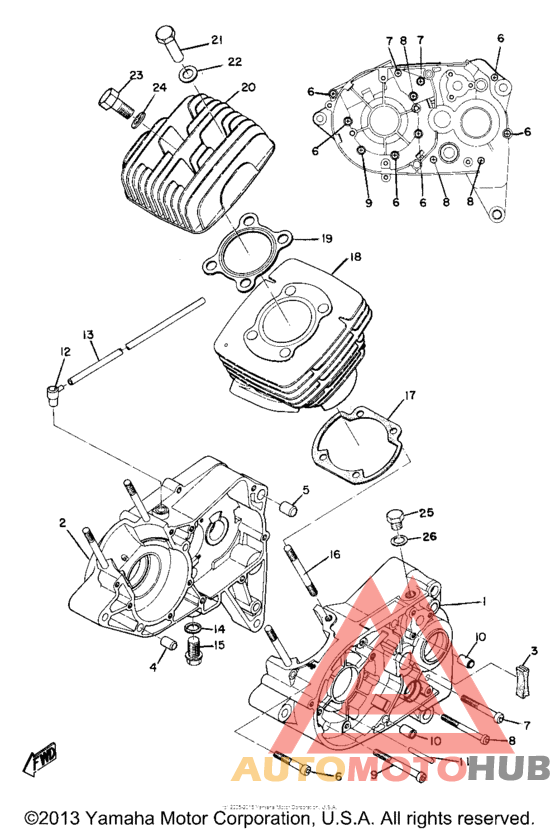 Cylinder - crankcase