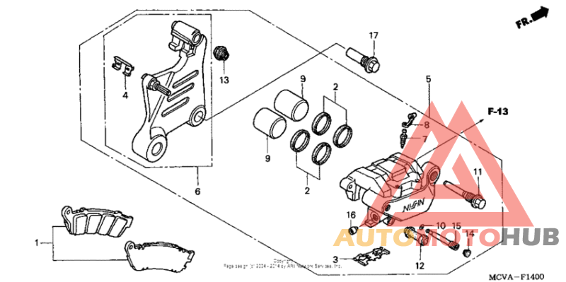 Задний суппорт