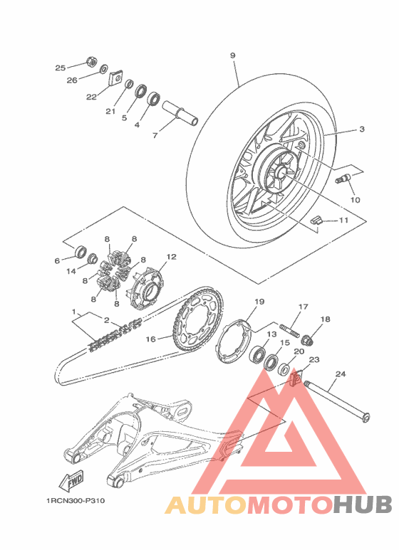 Переднее колесо