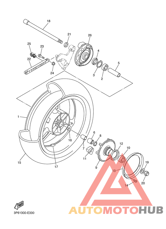 Переднее колесо