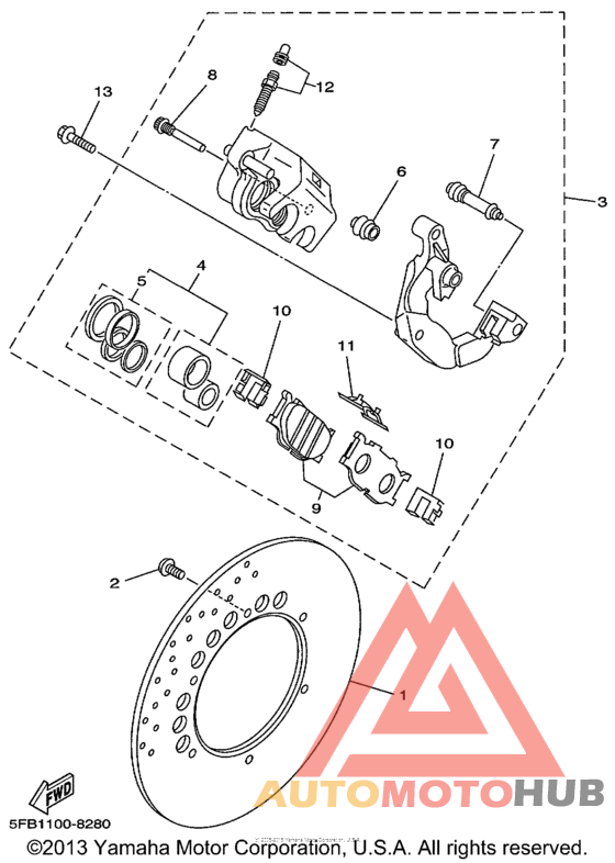 Передний суппорт