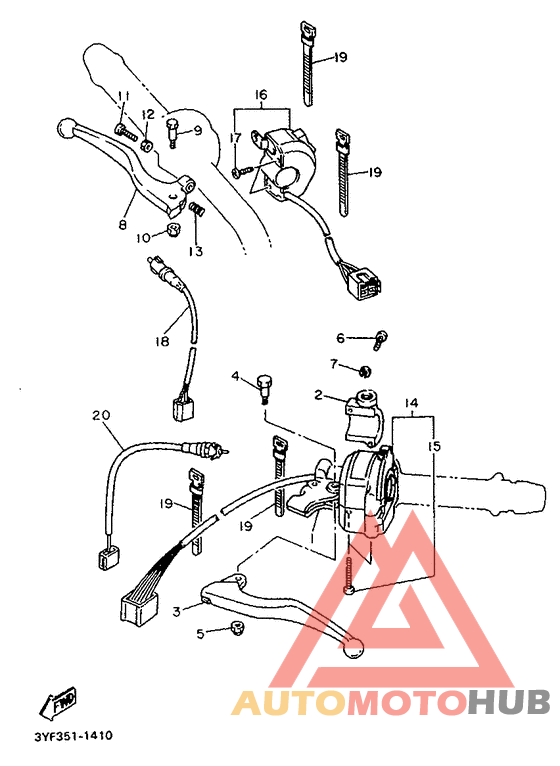 Handle switch. lever