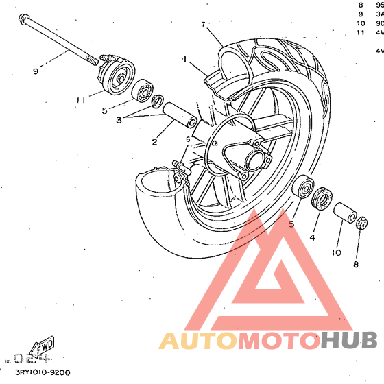 Переднее колесо