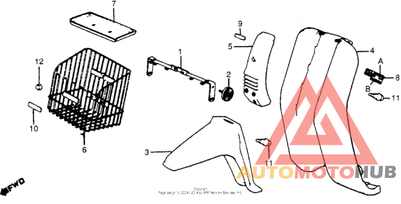 Front fender + leg shield
