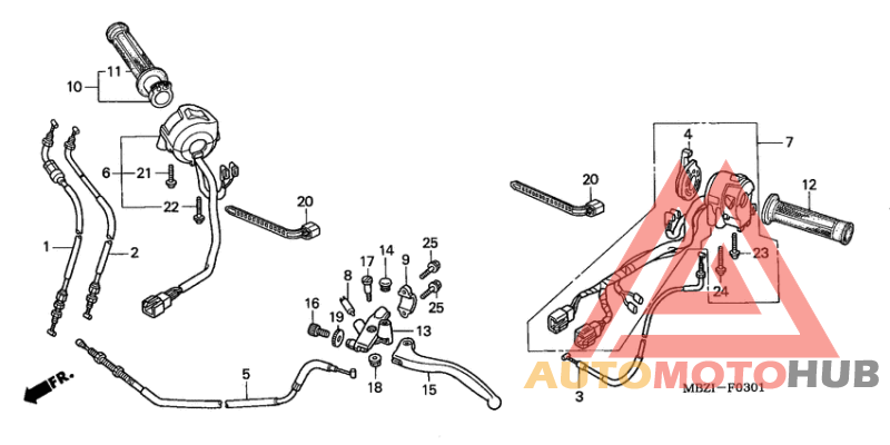 Handle lever/switch/ cable