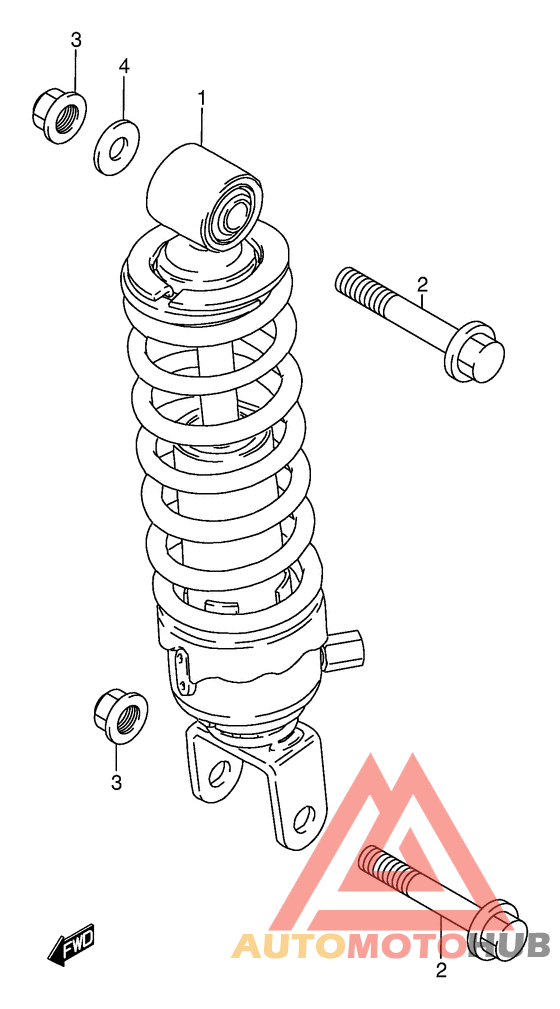 Задние амортизаторы
