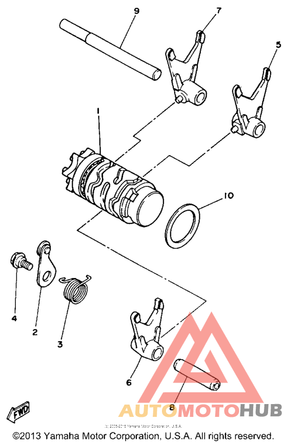 Shift cam - fork