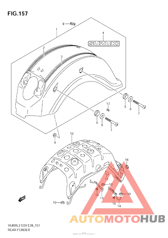 Rear Fender (Vl800C  E28)