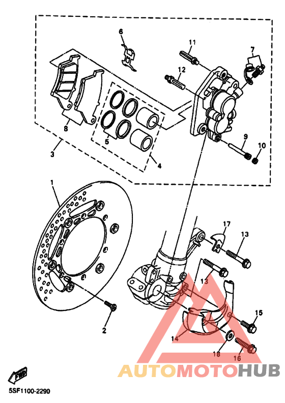 Передний суппорт
