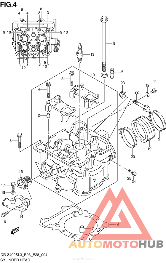 Cylinder Head (Dr-Z400Sl3 E28)