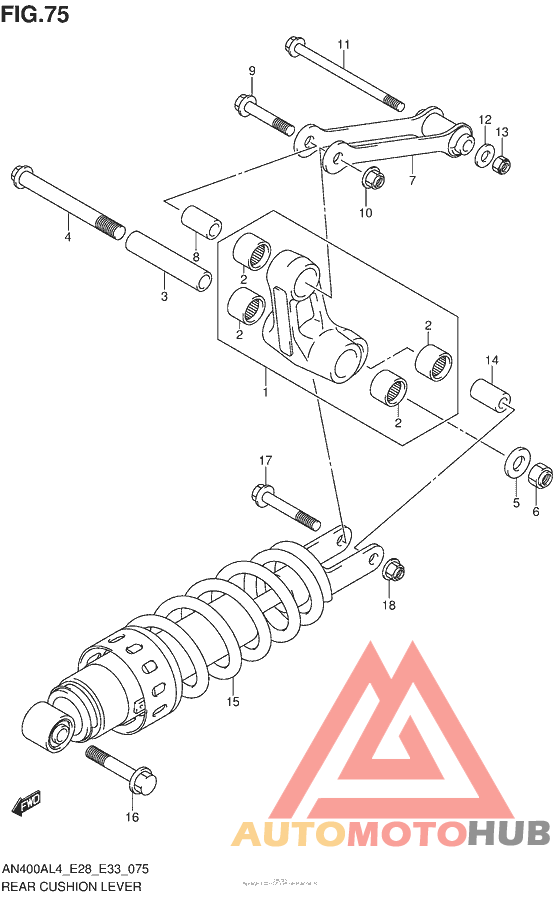 Rear Cushion Lever (An400Zal4 E28)