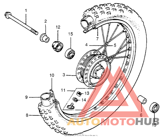 Переднее колесо