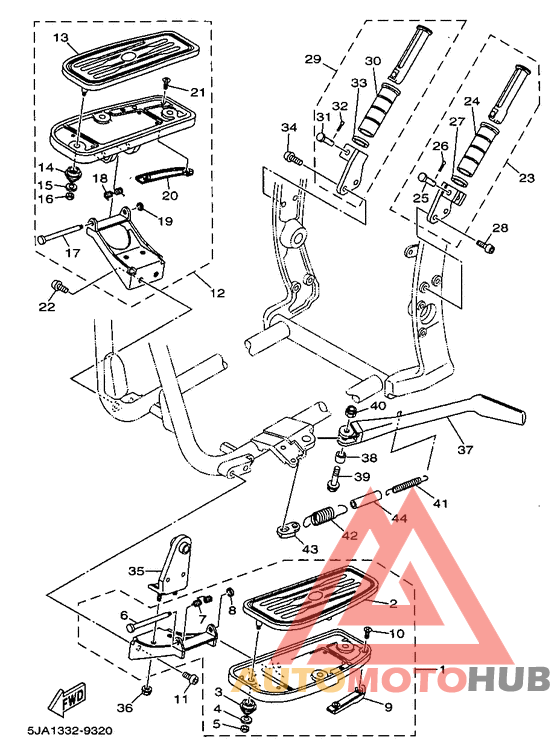 Stand. footrest