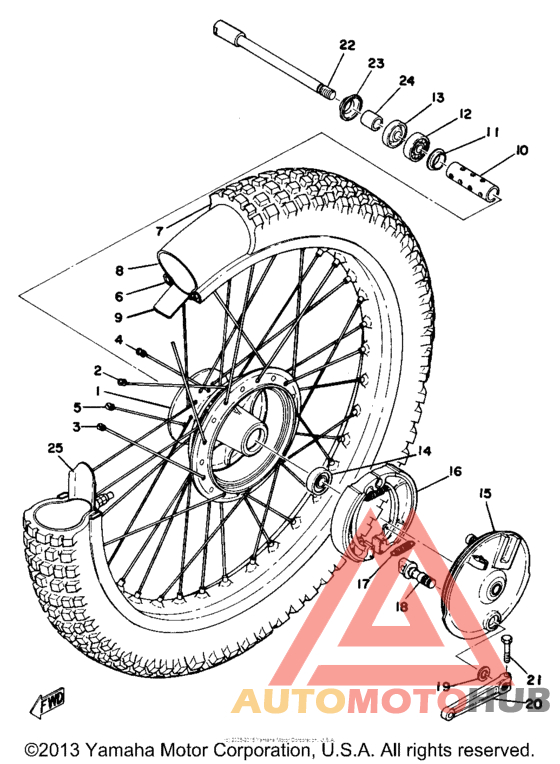 Переднее колесо