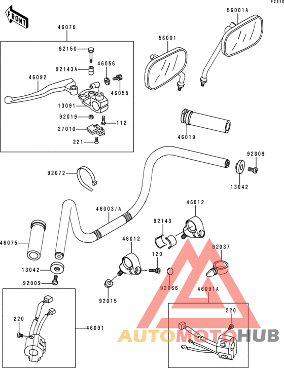 Handlebar(vn800-a1/a2)