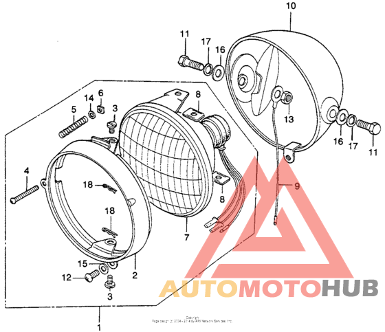 Headlight + headlight case