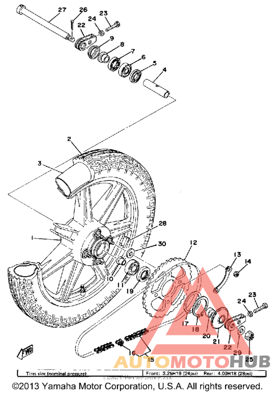 Переднее колесо