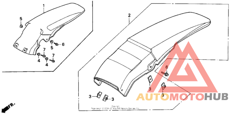 Задний бампер