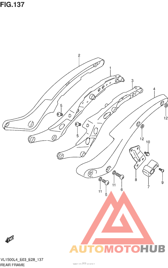 Rear Frame (Vl1500Bl4 E28)