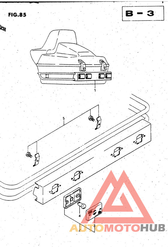 Travel trunk marker lamp set