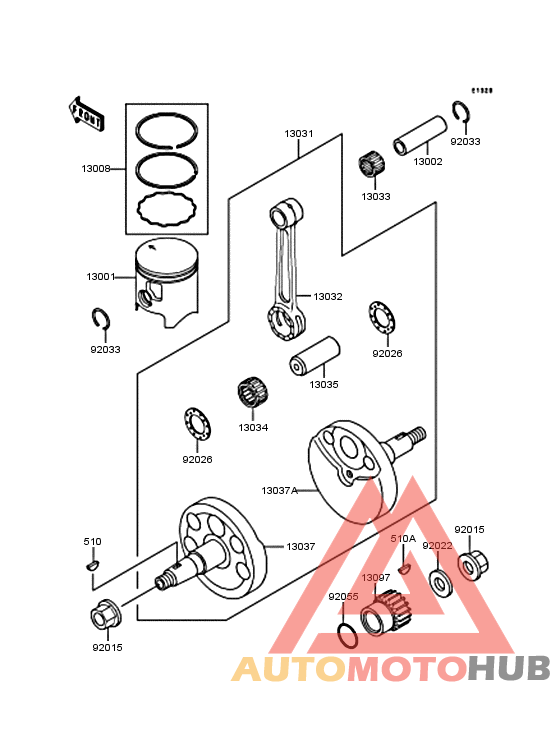 Crankshaft/piston
