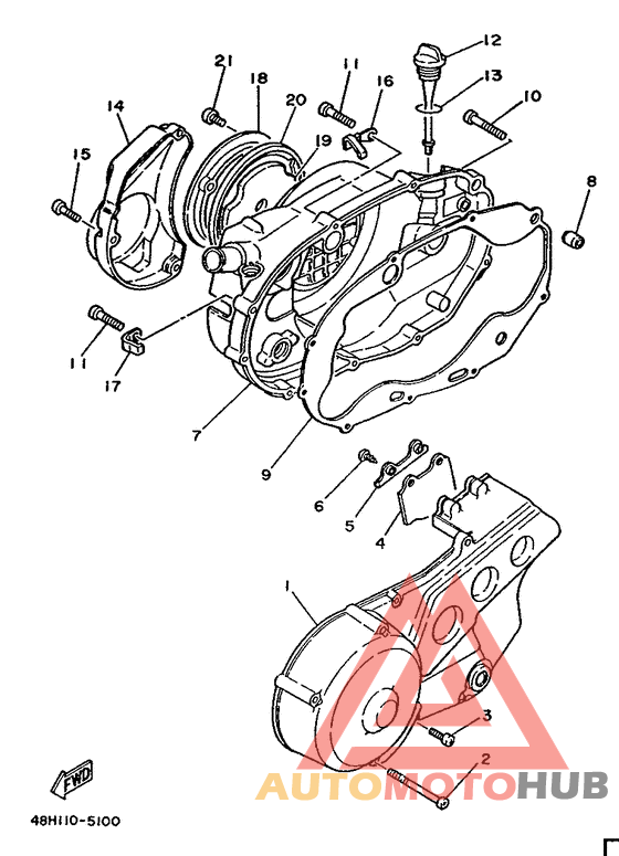Крышка картера двигателя