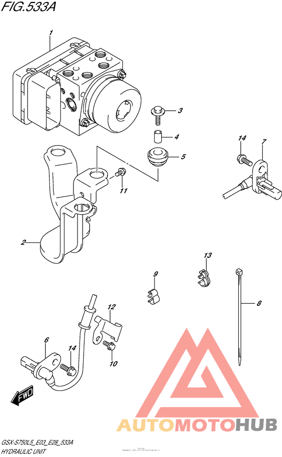 Hydraulic Unit (Gsx-S750Al5 E28)
