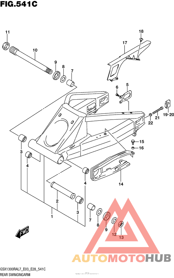 Rear Swingingarm (Gsx1300Ral7 E33)