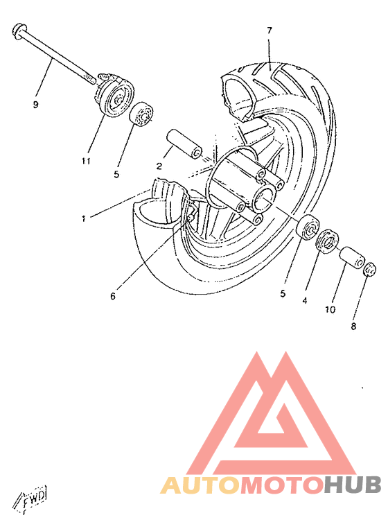 Переднее колесо