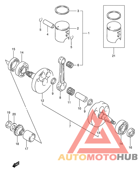 Вал коленчатый