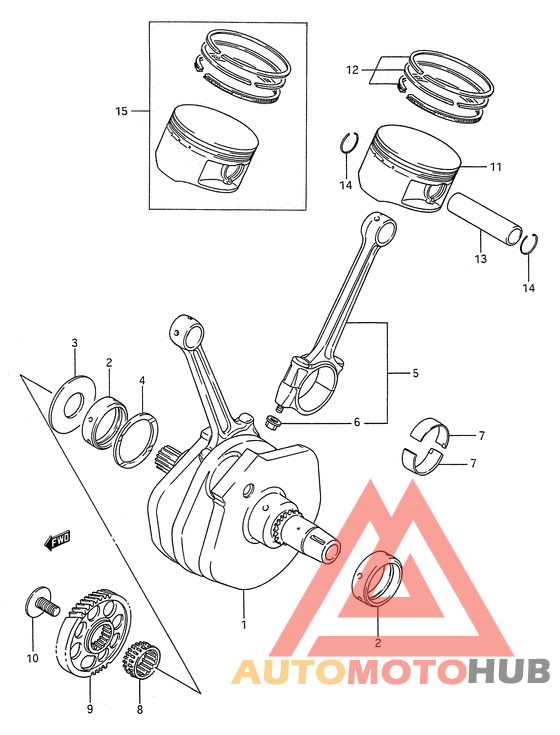 Вал коленчатый