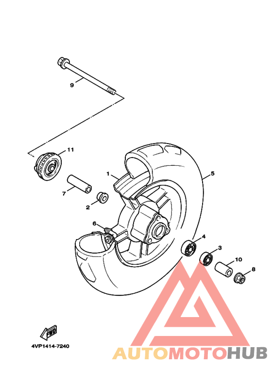 Переднее колесо