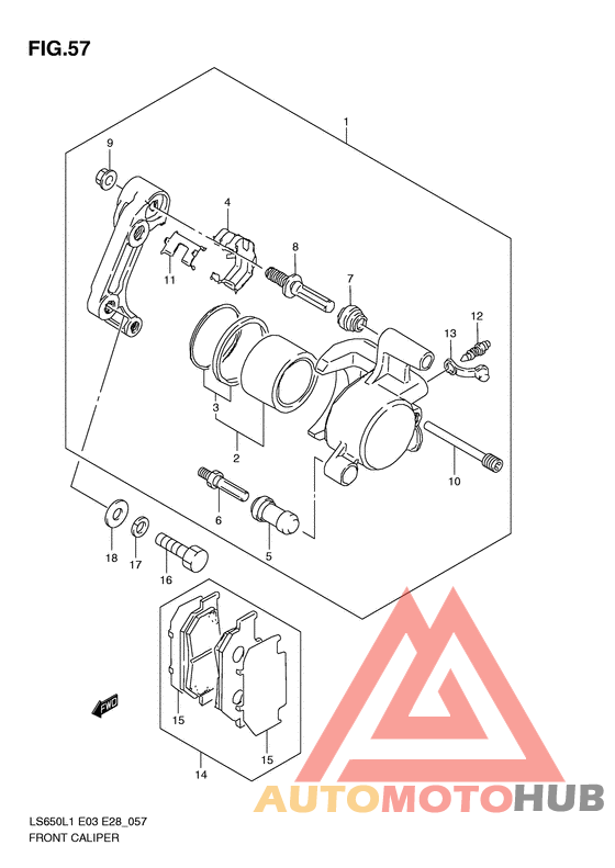 Передний суппорт