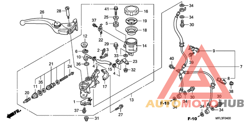 Fr. brake master cylinder