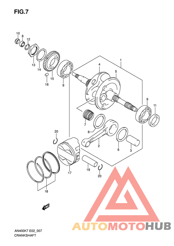 Вал коленчатый