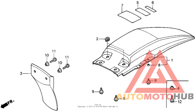Задний бампер