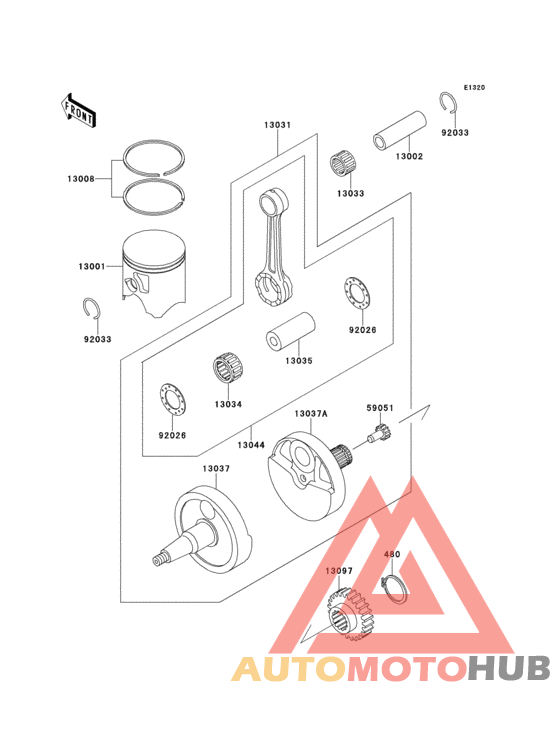 Crankshaft/piston