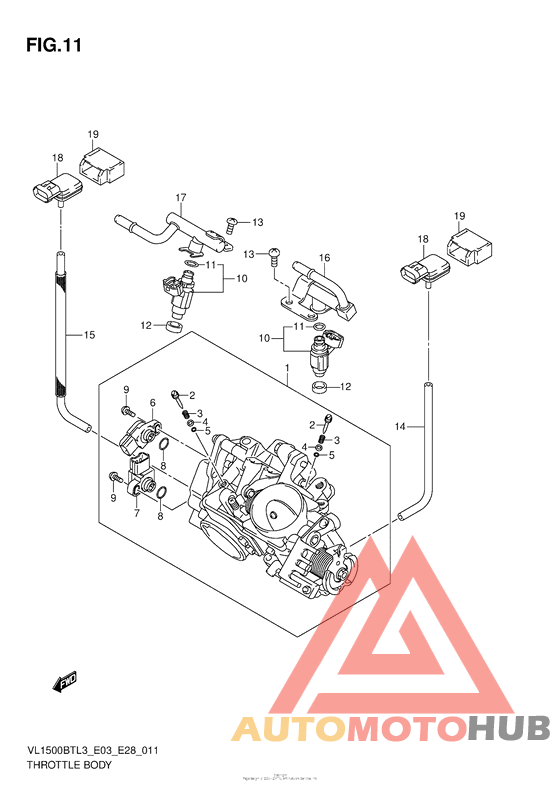 Throttle Body (Vl1500Btl3 E03)
