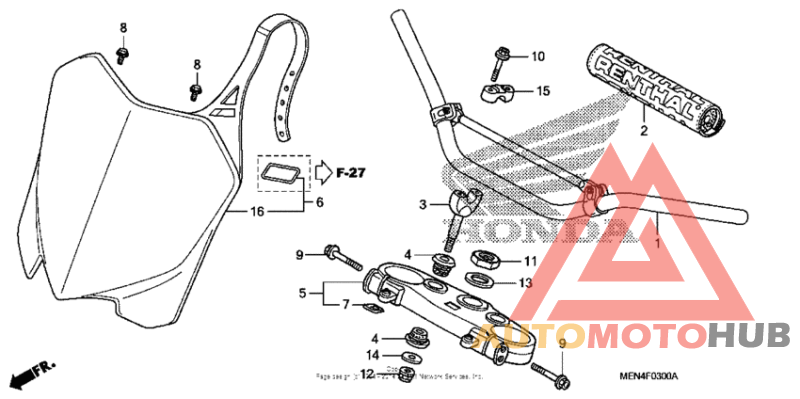 Handlebar + top bridge