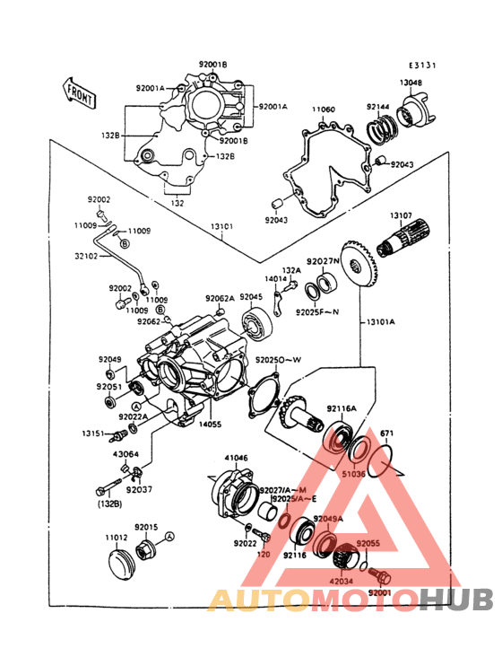 Front bevel gear(1/2)