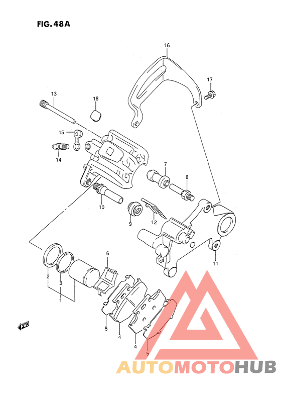 Задний суппорт